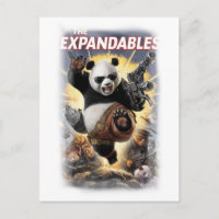 Grappige Parodie Panda Film Poster op een Witte