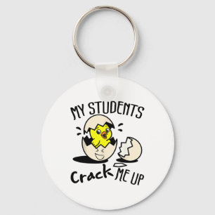 Grappige Pasen Dag Ei Kuiken Leraar Mijn Studenten Sleutelhanger