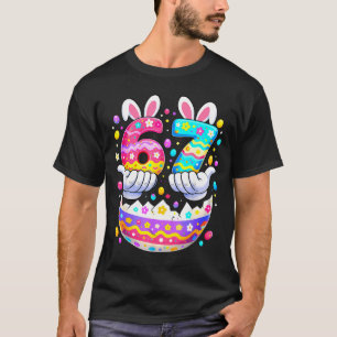 Grappige Pasen Eieren Zes Zeven 67 Konijn 67 Meme T-shirt