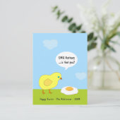 Grappige Pasen Groet Feestdagenkaart (Staand voorkant)