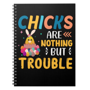 Grappige Pasen Kuikens Zijn Alleen Maar Problemen Notitieboek