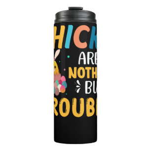 Grappige Pasen Kuikens Zijn Niets Dan Problemen Thermosbeker