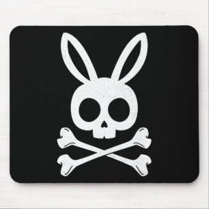 Grappige Pasen Piraat Jolly Roger Konijn Schedel K Muismat