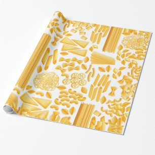 Grappige pasta print noedels patroon cadeaupapier