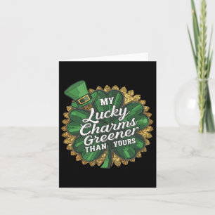 Grappige Patricks Dag Mijn Lucky Charm Groener Dan Kaart