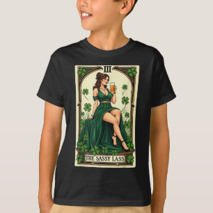 Grappige Patricks Day De Sy L Tarot Kaart Uni T-shirt