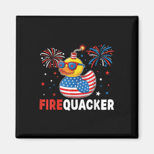 Grappige Patriotische Eend Vuurwerk Grap Independe Magneet