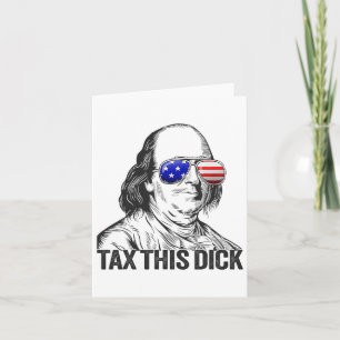 Grappige Patriottische Ben Franklin Belast Deze Wi Kaart
