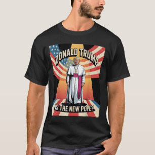 Grappige Paus &amp; President Donald Trump, Kathol T-shirt