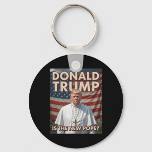 Grappige Paus en President Donald Trump7 Sleutelhanger