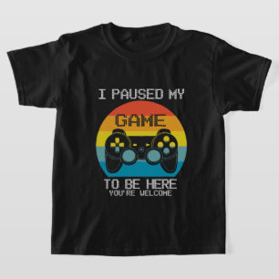 grappige pauze game gamer word art unisex T-Shirt