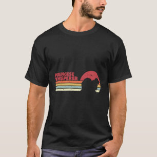 Grappige pekinees fluisterretro t-shirt