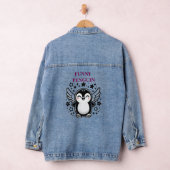 Grappige Penguin Vrouwen Denim Jas Jacket (Hangar)