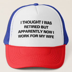 Grappige Pensioen Gepensioneerde Humor Man Vrouw Trucker Pet