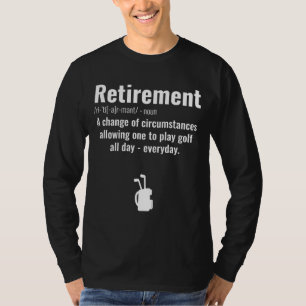 Grappige pensioen golf offerte gepensioneerde golf t-shirt