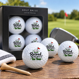 Grappige Pensioen Golfballen Tee Time