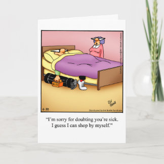 Grappige Pensioen Humor Wenskaart "Spectickles" Kaart