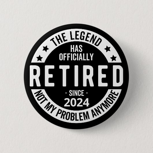 Grappige pensioen, pensioenplan ronde button 5,7 cm (Voorkant)