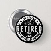 Grappige pensioen, pensioenplan ronde button 5,7 cm (Voorkant /achterkant)