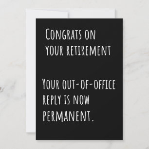 Grappige Pensioen Sarcastische Felicitatiekaart Bedankkaart