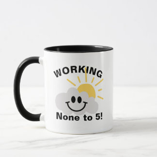 Grappige Pensioenmok - Werken Nul Tot Vijf Mok