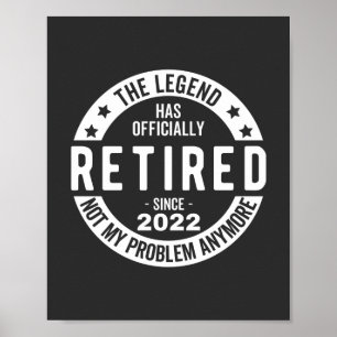 grappige pensionering, gepensioneerd, gepensioneer poster