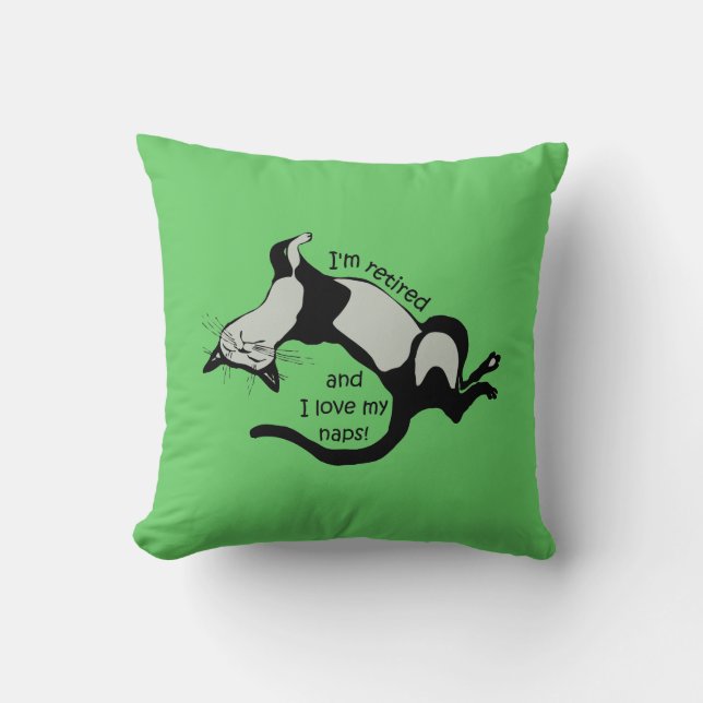 grappige pensionering kussen (Voorkant)