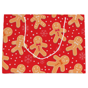 Grappige peperkoek man koekjes patroon groot cadeauzakje