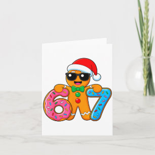 Grappige Peperkoek Zes Zeven 67 IJsdruppel Kerstmi Kaart