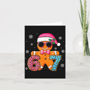 Grappige Peperkoek Zes Zeven 67 IJsdruppel Kerstmi Kaart