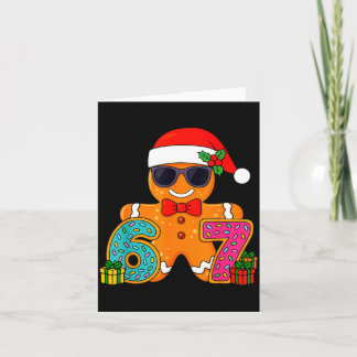Grappige Peperkoek Zes Zeven 67 IJsdruppel Kerstmi Kaart