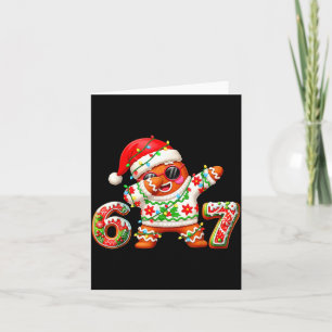 Grappige Peperkoek Zes Zeven 67 IJsdruppel Kerstmi Kaart