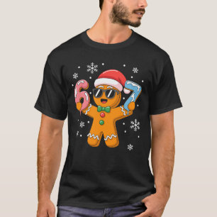 Grappige Peperkoek Zes Zeven 67 IJsdruppel Kerstmi T-shirt