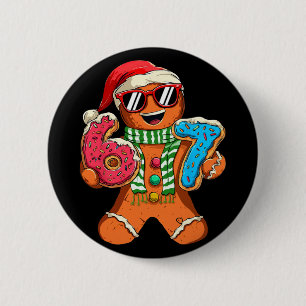Grappige Peperkoek Zes Zeven 67 Meme Ijs Kerstmis Ronde Button 5,7 Cm