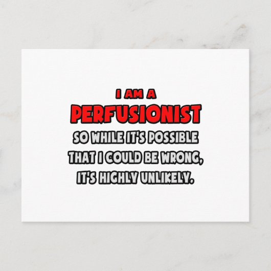 Grappige perfusioniste.. Zeer onwaarschijnlijk Briefkaart (Voorkant)