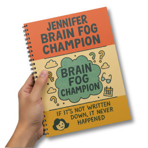 Grappige Perimenopauze Brain Fog Kampioen Notitieboek