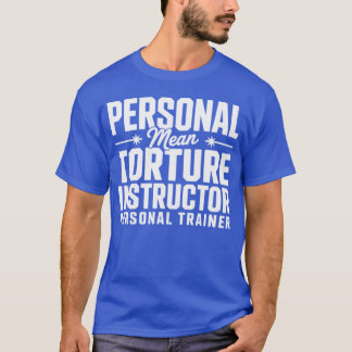 Grappige persoonlijke trainingskwel-instructrice m t-shirt