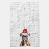 Grappige Pet Lover Vakantie Boxer Hond Kerstmis Theedoek (Verticaal)