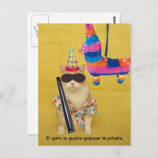 Grappige Pet Spaans Briefkaarten voor Fun of Teach (Voorkant / Achterkant)