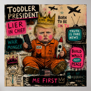 Grappige Peuter President Poster