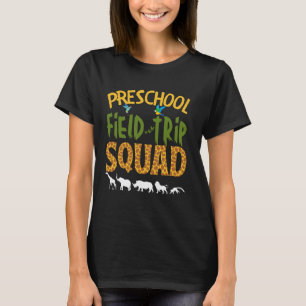 Grappige peuterspeelzaal dierentuin schoolreis squ t-shirt
