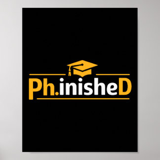 Grappige PhD Afstuderen 2026 PhD K Klaar Premium T Poster