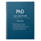 grappige phd-definitie notitieboek (Voorkant)