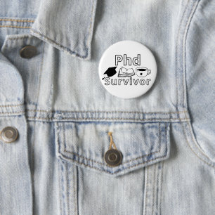 Grappige PhD-diploma Badge – Academische Humor Ont Ronde Button 5,7 Cm