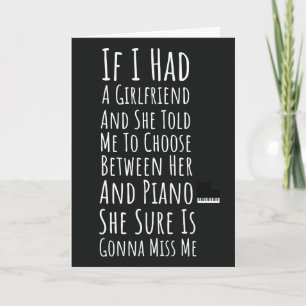 Grappige Pianist Kaarten Voor Mannen Heren Jongens