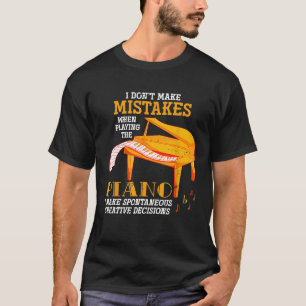 Grappige Pianist Muzikant Gift Orchestra Muziek Pi T-shirt