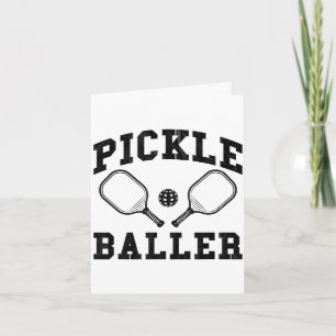Grappige pickle bal speler citaat paddleball pickl kaart