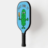 Grappige Pickle Pickleball speler gewoon drinken Paddle (Links)