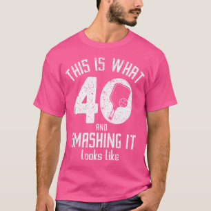 Grappige Pickleball 40e verjaardag 40 jaar oude li T-shirt