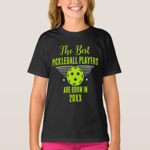 Grappige Pickleball Aangepaste Naam Verjaardag Geb T-shirt